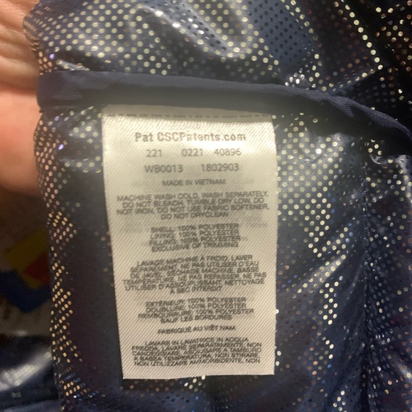 New with tag! COLUMBIA Powder Lite Hooded Jacket Boys Blue Size Youth XLarge - Picture 3 of 4